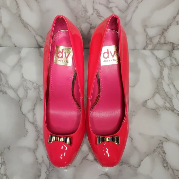 Dolce Vita Women's Hot Pink Patent Pums 7.5
