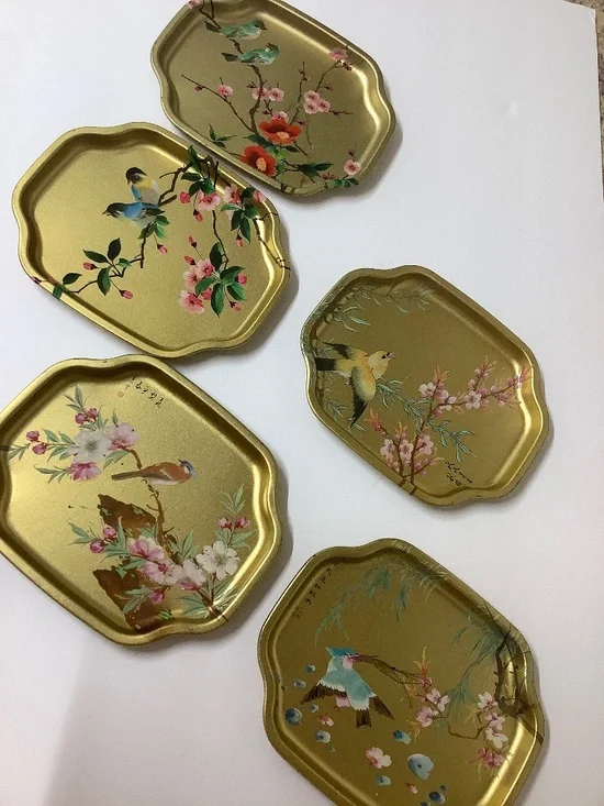 Elite Trays Asian Birds Floral Design