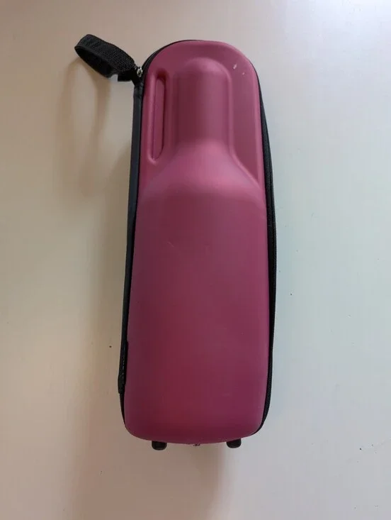 Hard Shell Maroon Wine Bottle Travel Case