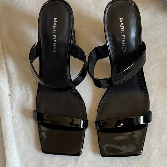 Marc Fisher Black Patent Heels