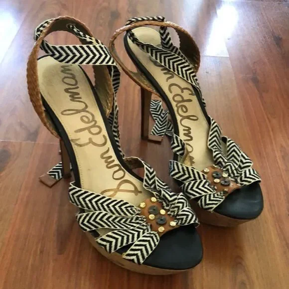 Sam Edelman high platform heels BoHo chic