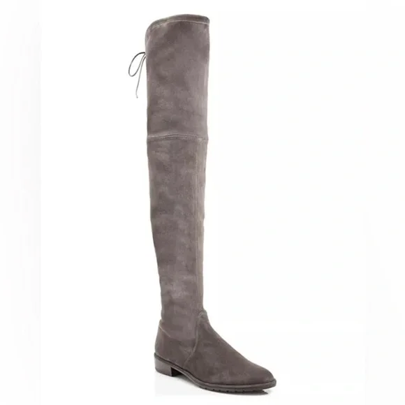 Stuart Weitzman Lowland Stretch Suede Over-the-Knee Boots Women’s 8