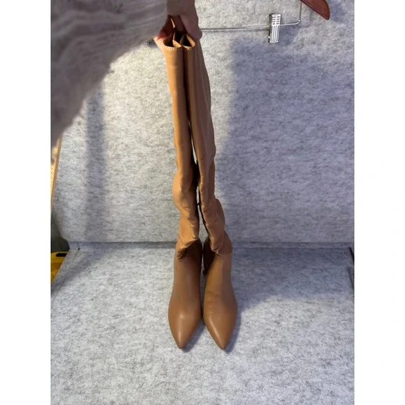 Woman's INC Over the Knee Boots Size 8 M Tan Riding Winter bag