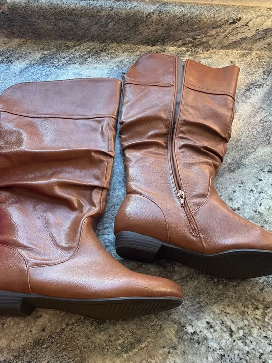 Women's Tall Slouch Over-the-Knee Boots in Chestnut Brown