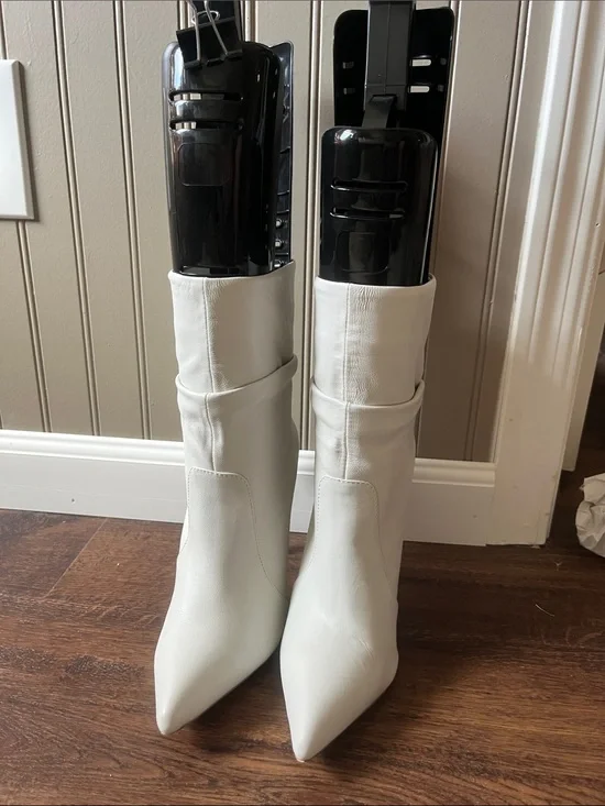 STEVE-MADDEN Women's Over-the-Knee Pointed Toe Boots in White