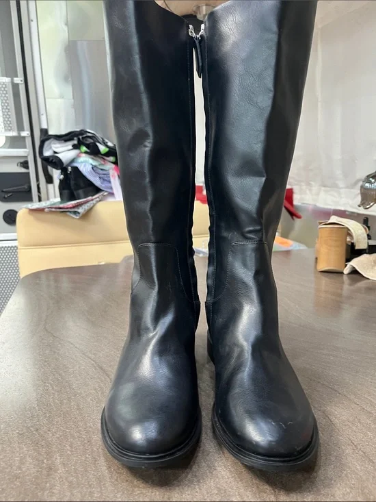 Nordstrom Black Over-the-Knee Leather Boots