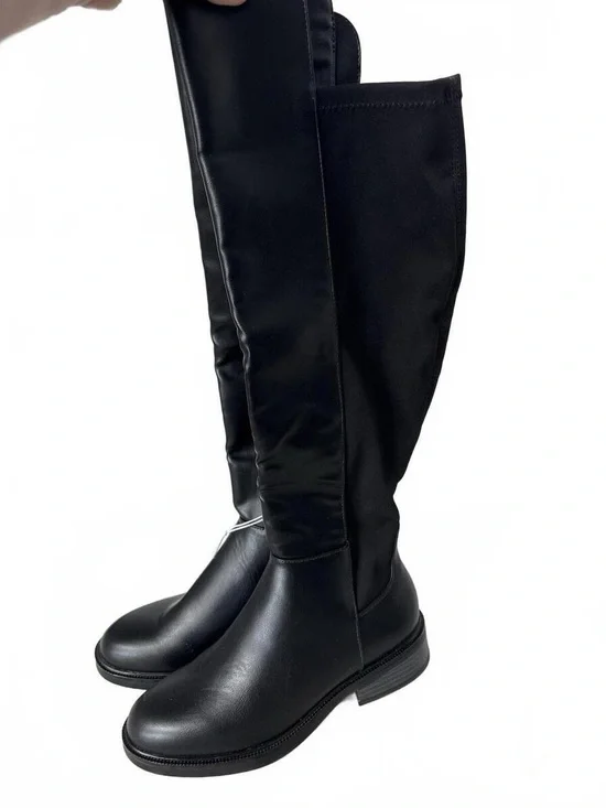 a new day Black Over-the-Knee Flat Riding Boots