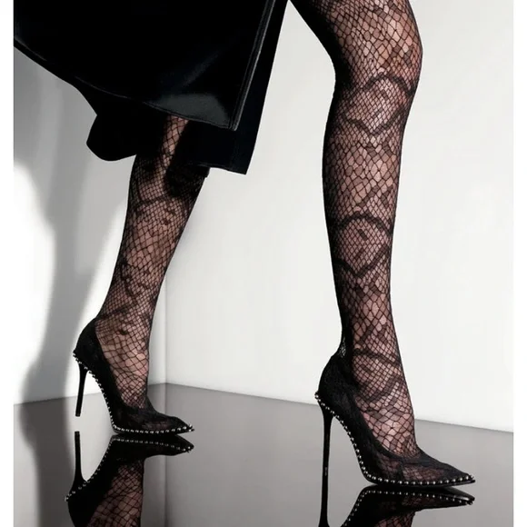 Alexander Wang Black Stud-Trim Over-the-Knee Pointed Stiletto Boots