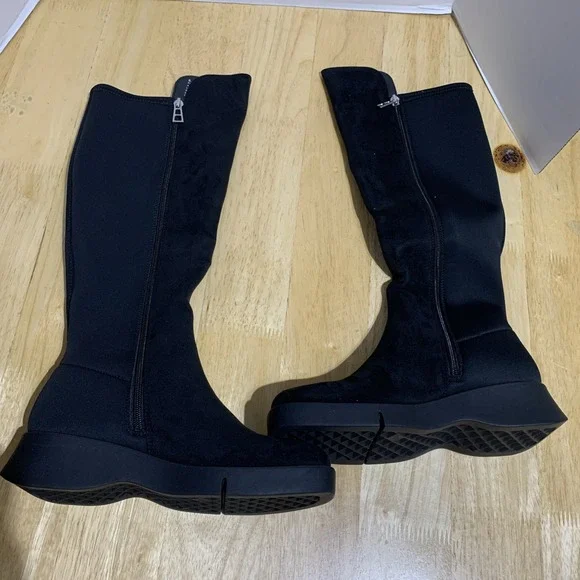 Aerosoles Flavia Boots Women's Size 6.5M  Black Riding Boot Tall