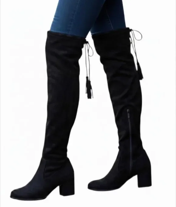 ANDREW GELLER Guava Over The Knee Boot Size 9M