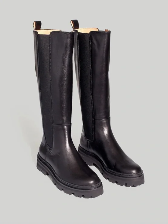 Poppy tall lug sole Madewell boots size 7.5