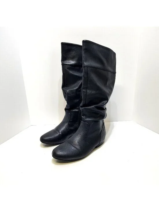 Dream Pairs Knee-High Boots Secret Compartment Size 7 Faux Leather Soft Interior