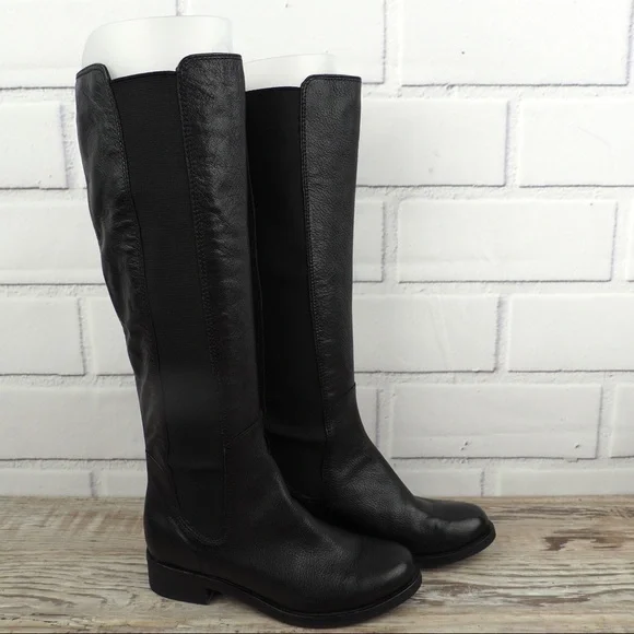 Cole Haan Jodhpur black leather riding boots 4.5
