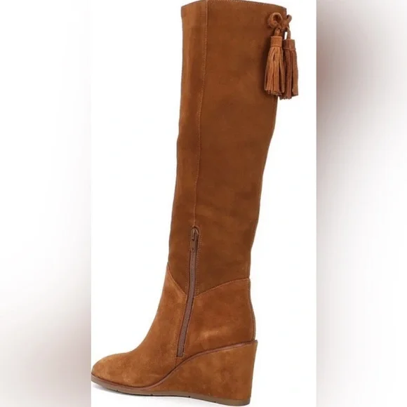 ANTONIO MELANI Over-the-Knee Suede Boot in Cognac Brown