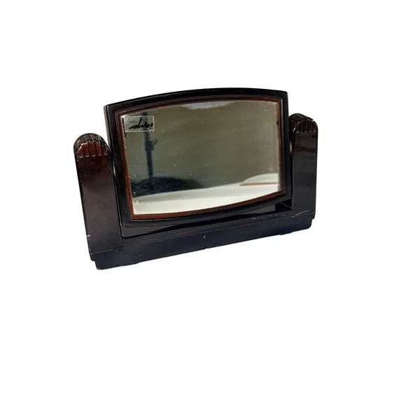 Vintage Art Deco Rotating Vanity Mirror 2X 3X Magnification Hong Kong No. 895