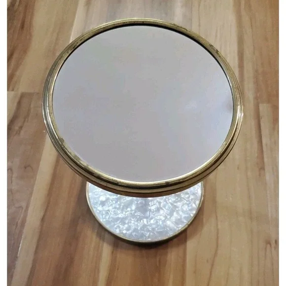 Vintage Brass Gooseneck Vanity Mirror Bendable Adjustable‎ Mirror Double Sided