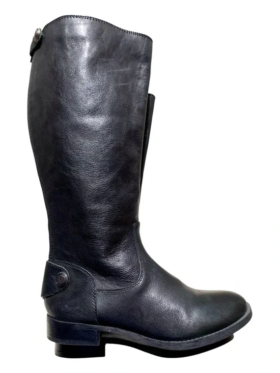 Arturo Chiang Black Leather Over-the-Knee Riding Boots Size 7.5