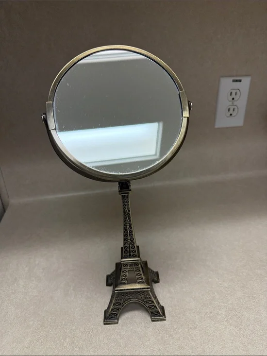 Eiffel Tower Bronze Finish Vanity Mirror - Bronze Makeup Mirror