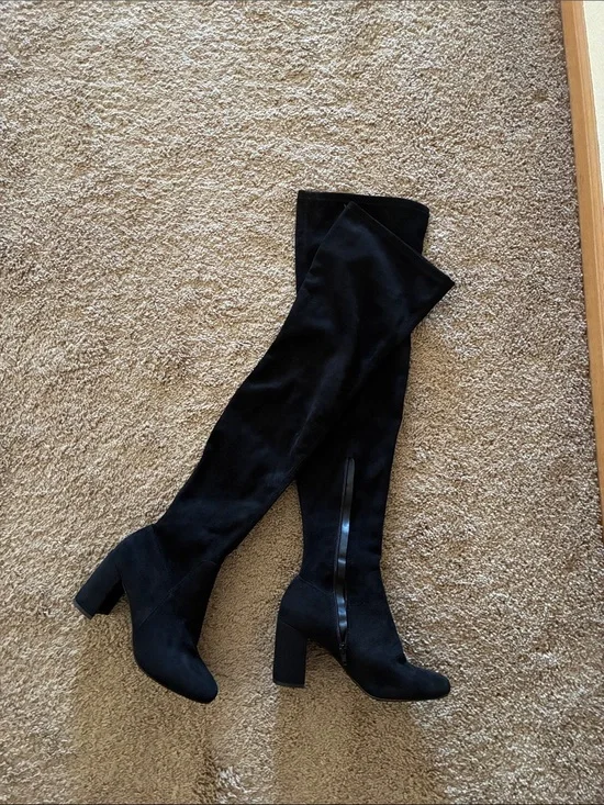 Women's Black Over-the-Knee Dress Boots