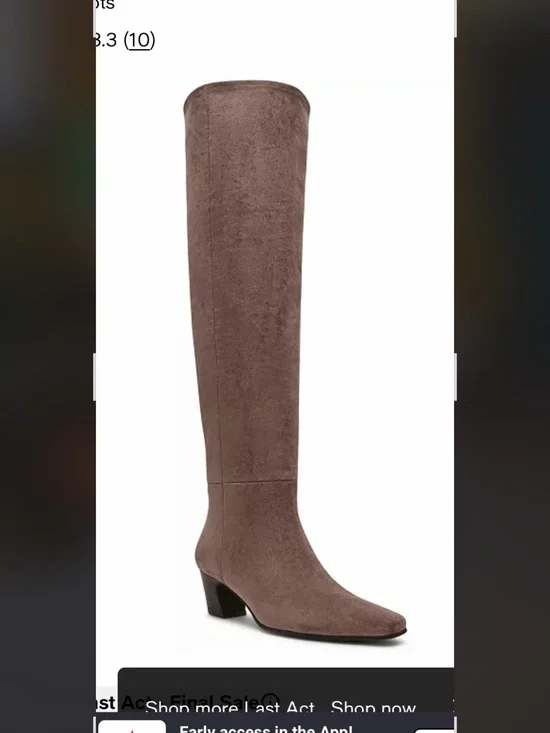 DV by Dolce Vita Taupe Suede Over-the-Knee Boot