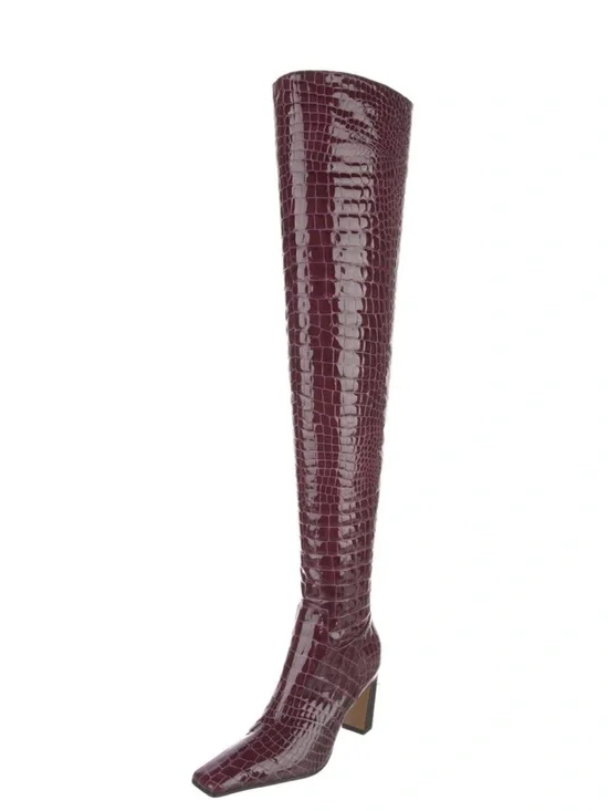Khaite Printed Leather boots