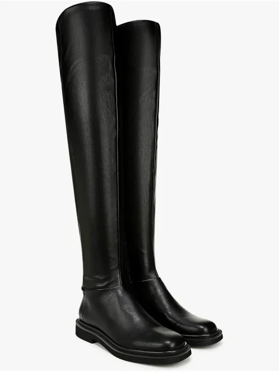 Franco Sarto Women’s Black Over-the-Knee Leather Boots