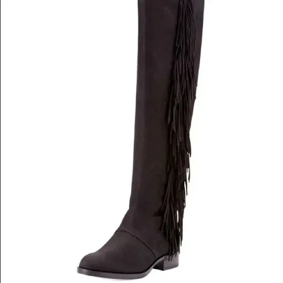 NWOT Sam Edelman Josephine Leather Fringe Boots