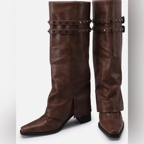 Brown Over the Knee Boots