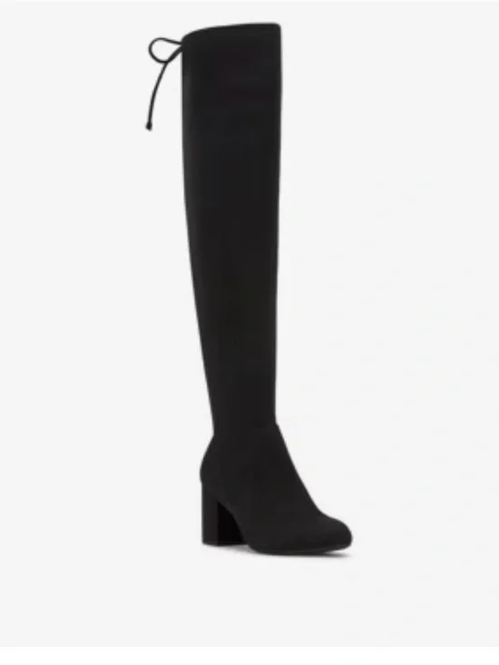 Kelly & Katie Kruse Black Over-the-Knee Block Heel Women's Boots