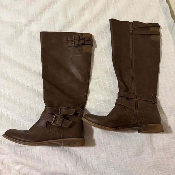 Just‎ Fab Stylish Over the Knee Brown Boots