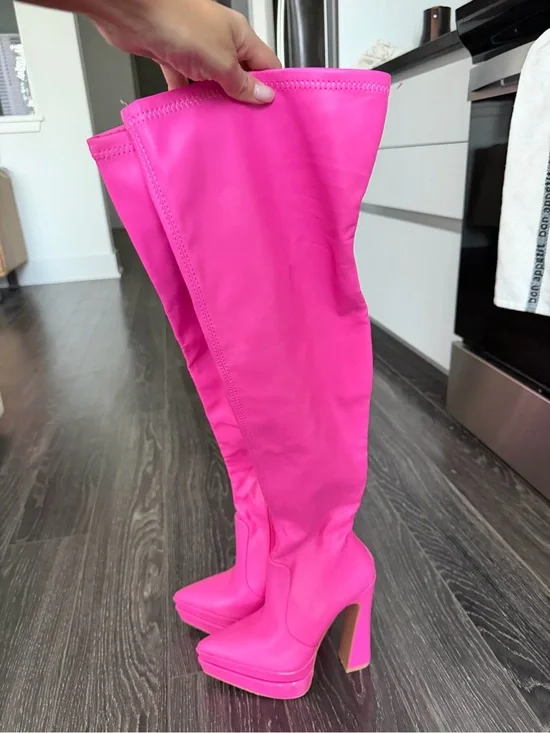 Bratz Pink Over-the-Knee Platform Boots