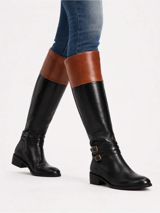 SO Trixie riding boots over the knee boots leather