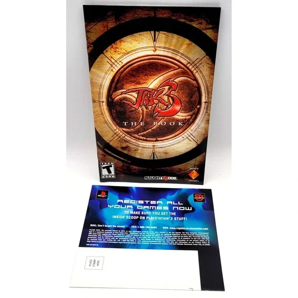 Jak 3 (Greatest Hits)  PLAYSTATION 2 PS2 GAME MANUAL & REG CARD‎ ONLY *NO GAME*