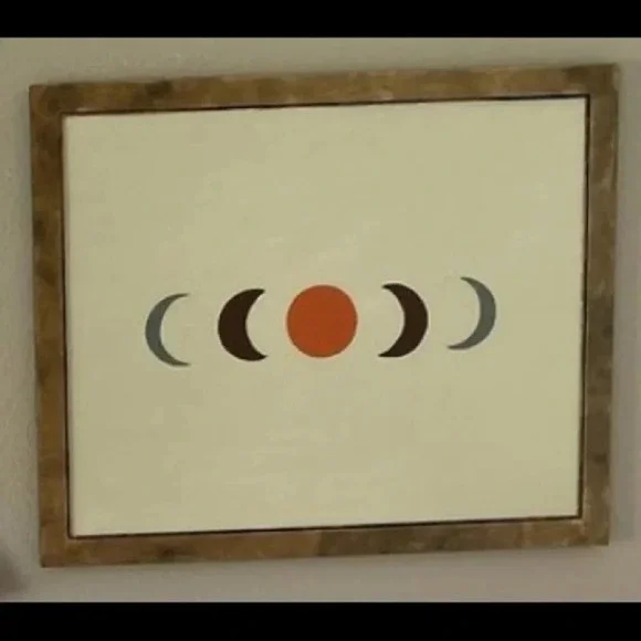 Framed Moon Painting