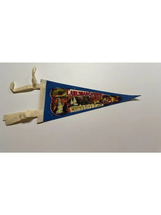 Vintage Carlsbad Caverns White's City, New Mexico pennant