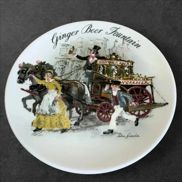 Wedgwood Collectors Plate Vintage 1986 Ginger Beer Fountain John Finnie 8.5