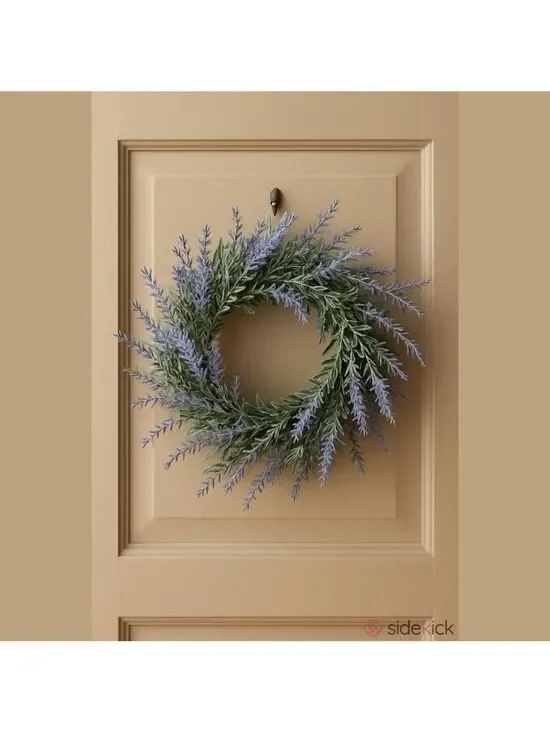 Mini Artificial Lavender Wreath Farmhouse Home Decor