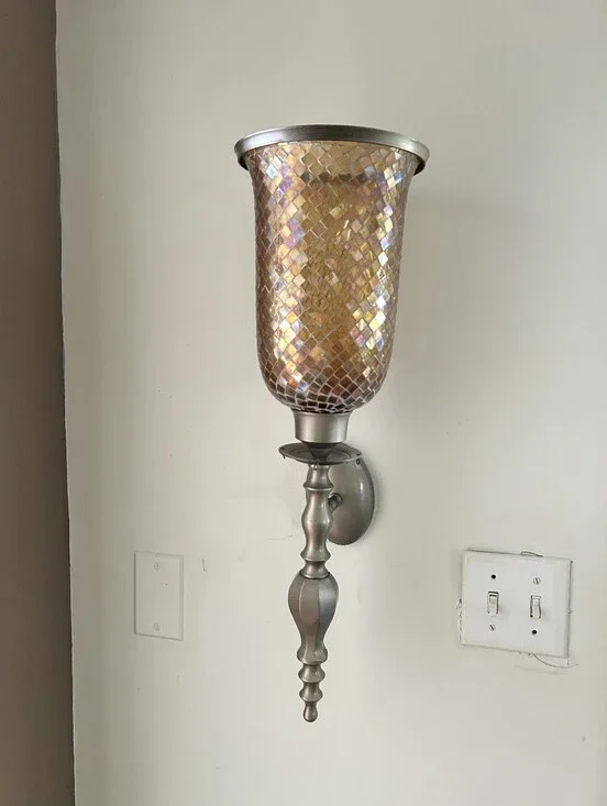 Vintage Bombay Mosaic Wall Sconce