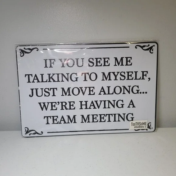 12x8 Work From Home Sign Entrepreneur Self Employed‎ Office Gift