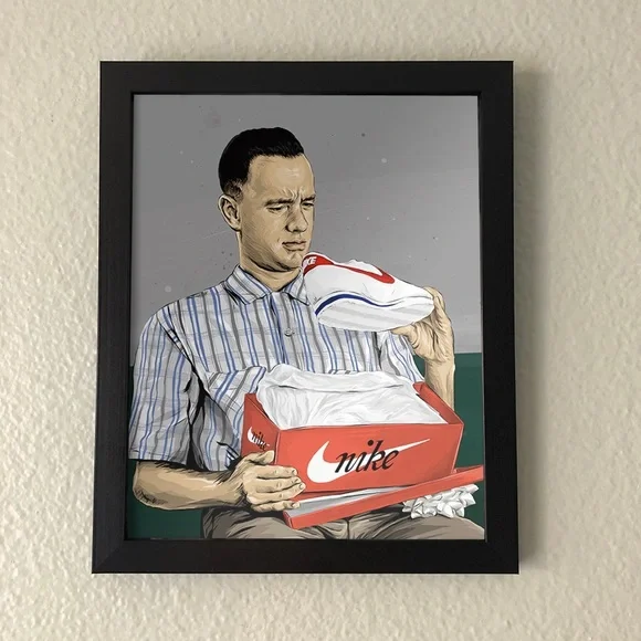 Forest Gump Nike Cortez Wall Art