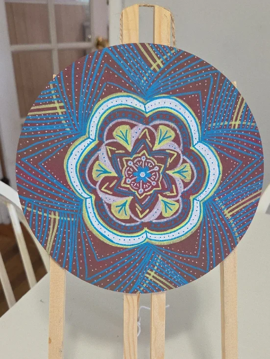 Hand-Painted Mandala - Original Art🎨