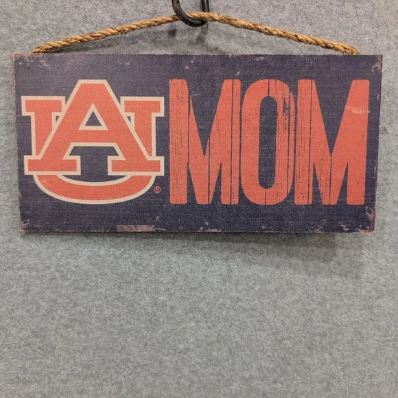 Auburn Tigers Mom Wood Sign Officially Licensed‎ NCAA Home Decor Wall Art
