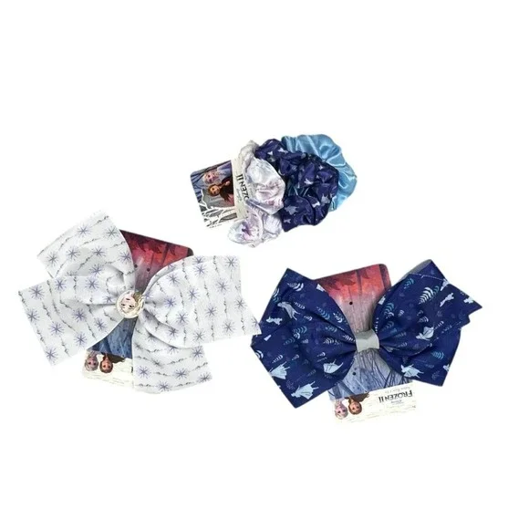 Disney Frozen Bows and Scrunchies‎ NWT