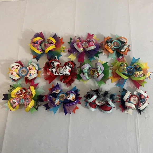 Hair Bows For Girls Handmade Disney Trolls My Little Pony Princess Dr. Seuss‎