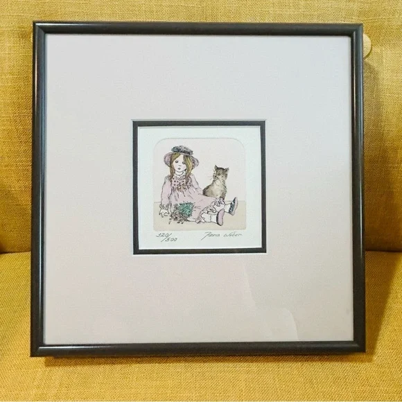 Samantha by Anna Weber signed print 320/500 framed