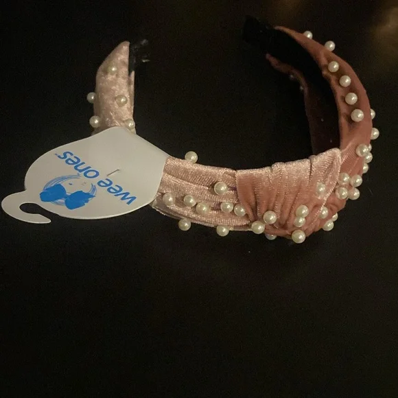 Wee Ones Velvet Pearl Headband