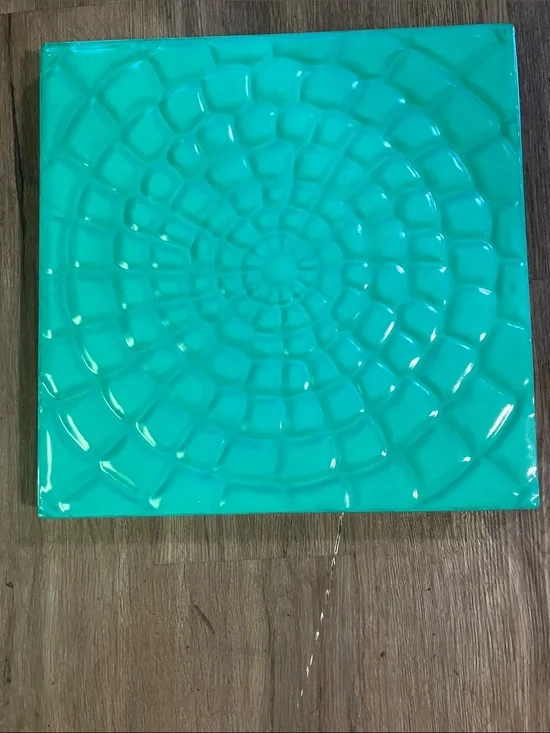 Turquoise Textured Decorative Tile Panel