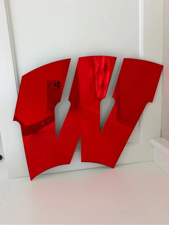 University of Wisconsin Red Mirrored Logo