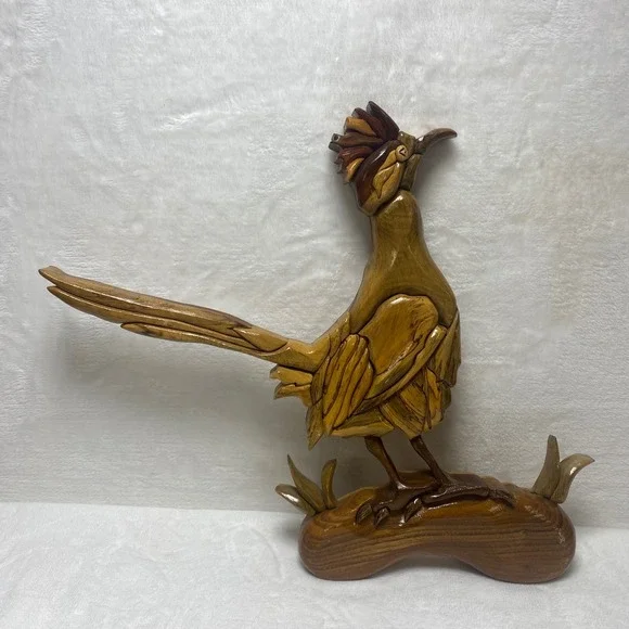 Vintage‎ Wooden Roadrunner Wall Art Southwestern Desert Decor