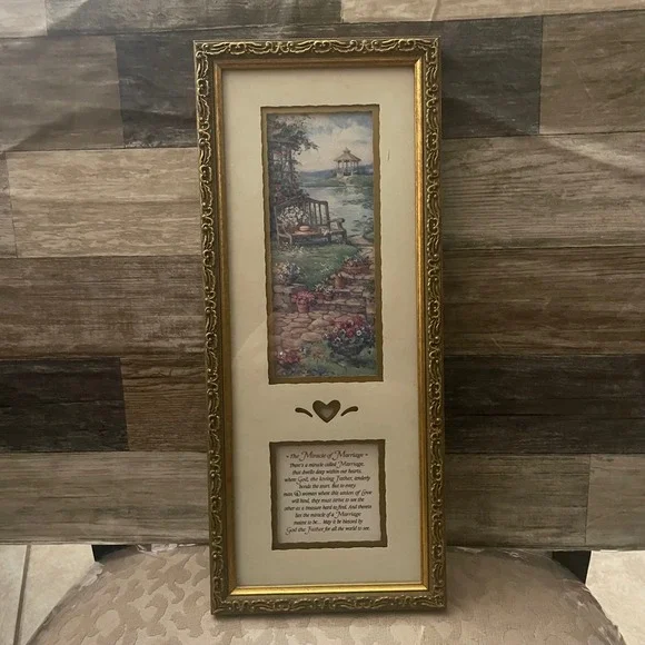 Imagine Design The Miracle of Marriage Framed Wall Art Gold Ornate Garden 1705